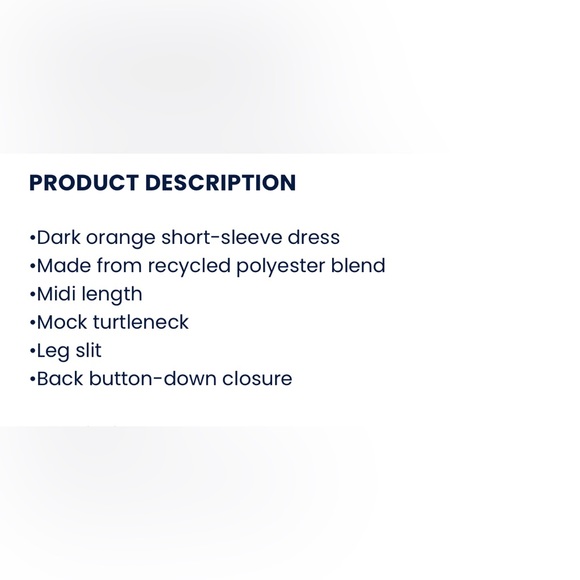 Short Sleeve Mock Neck Midi Dress - Picture 4 of 4